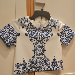 Blue and White Shirt